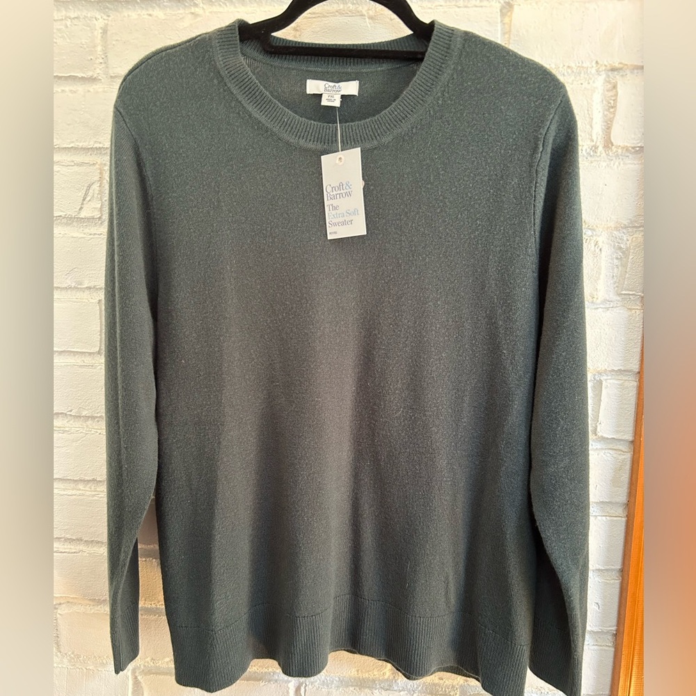 Croft & Barrow Petite XL Teal Sweater